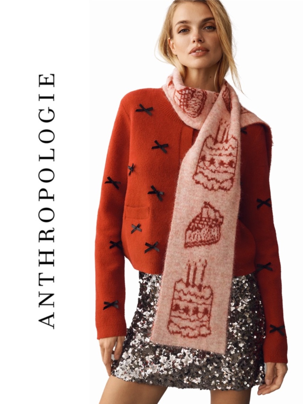 Anthropologie Maeve Icon Skinny Knit Scarf